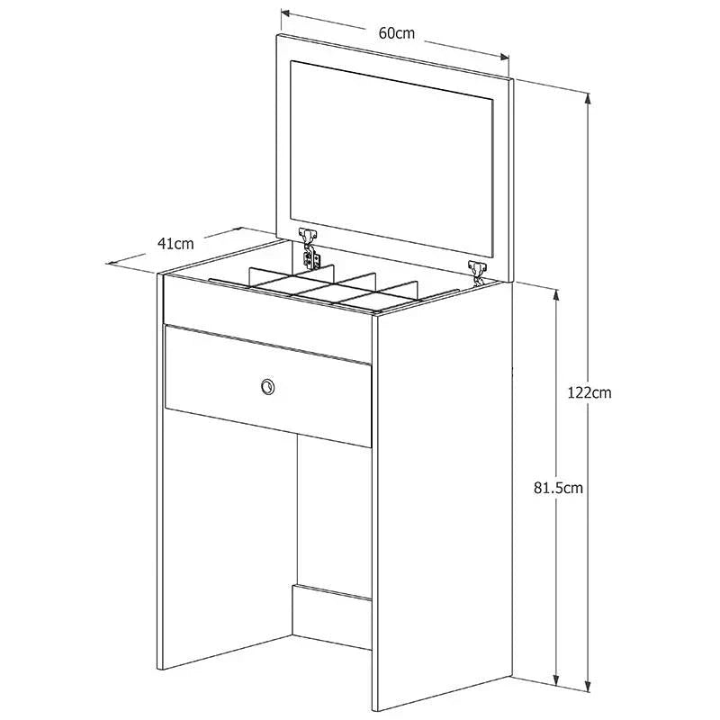 Penteadeira Smart com 3 Gavetas+ Banco de Brinde [COMPRE 1 LEVE 2]